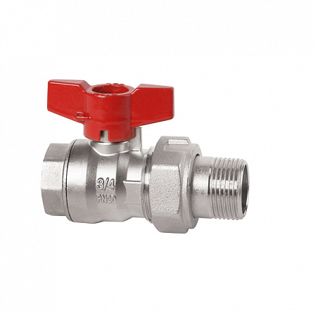 Шаровой кран сер.RED6,1/2"(В-американка), ручка-бабочка CIM 346/RED6 12