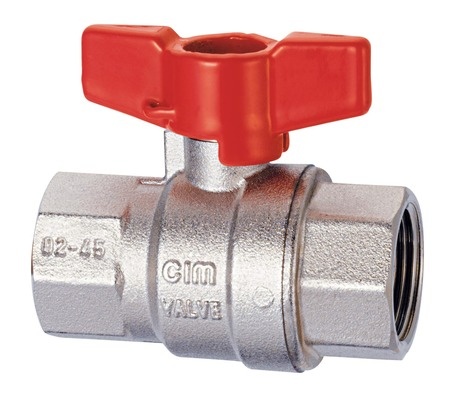 Кран шаровой 316 1/4" серии Т16 полнопроходной PN80 BB бабочка Cimberio