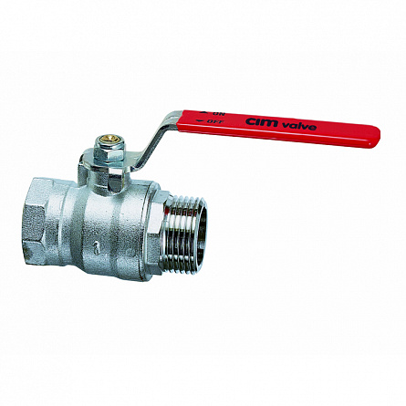 Кран шаровой RED5MF 1/2" серии RED5 полнопроходной PN50 BН плоский рычаг Cimberio