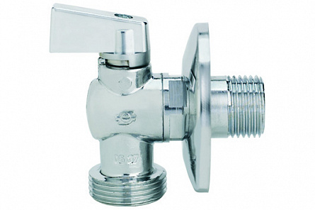 Кран шаровой 1/2"х1/2” с розеткой д/стирал.машины