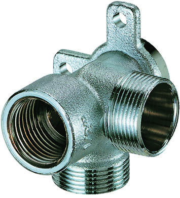 Наст. L-образ. тройник 1/2"(ВР)-М24х19-М24х19, хром.