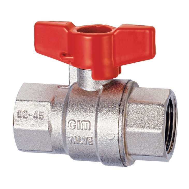 Шаровой кран 3/4" ВВ, серия Т16, (ручка-бабочка) CIM 316 34
