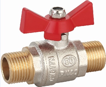 Кран шаровой (ручка-бабочка) 1/2" наружная - наружная резьба EU.ST1286030 12