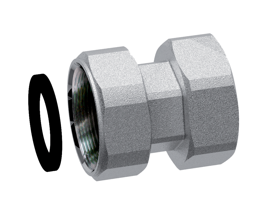 Переходник с накидной гайкой 1”(ВР) – 1(ВР), с EPDM