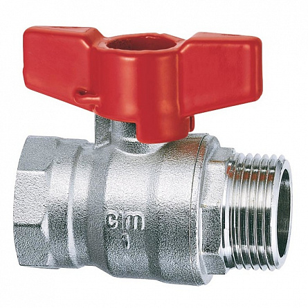 Шаровой кран серии RED6, 1/2" ВН, ручка-бабочка CIM RED6/1MF 12
