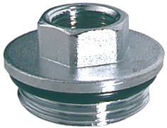 Хромированный концевой переходник  3/4"НР х 3/8"ВР