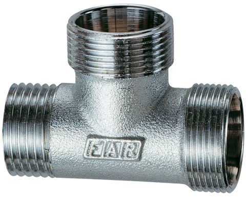 Тройник  1/2"(НР)-М24х19-М24х19, хром.