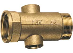 Коллектор 1 1/2" с 2 отв. 1/2" ВР (межосев. 100 мм)