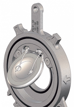 Клапан обратный пружинный 80F Ду 300 сталь PN16 FF Cimberio