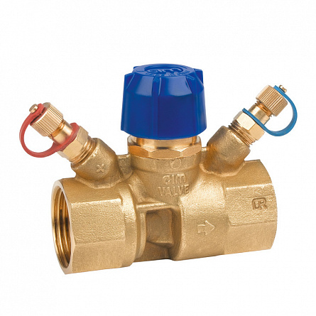 Клапан балансировочный ручной 788ОТ 1/2"  обычн. латунь Kvs=1,7 PN25 BB с преднастройкой Cimberio