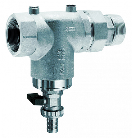 Фильтр 3/4" НР-ВР, с манометром, 100мкм, Max: 95 °C, 25 бар