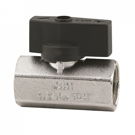 Кран шаровой мини 011 1/4" PN150 ВВ флажок Cimberio