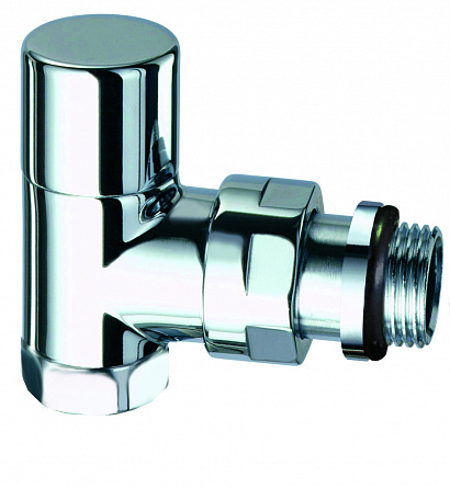 Запорн.угловой вентиль 1/2" хромир.с уплотн.EPDM
