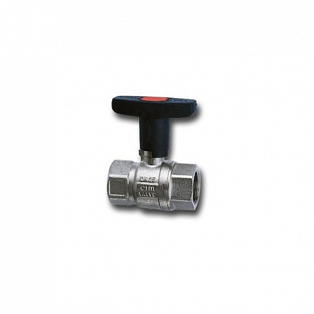 Кран шаровой A12 1.1/4" серии Т12 полнопроходной PN40 BB нейлоновая ручка Cimberio