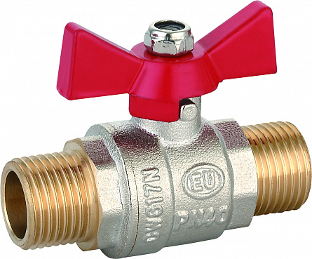Кран шаровой Grand бабочка 3/4" НР-НР