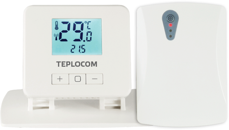 Термостат комнатный беспроводной Teplocom TS-2AA/3A-RF