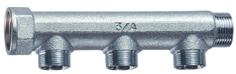 Коллект. 1 1/4" (ВР-НР) с 3 отв. М24х19 (межосев. 50 мм)