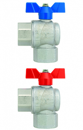 Угловой шаровой кран EVOLUTION 3/4" (ВВ), бабочка 6770R105