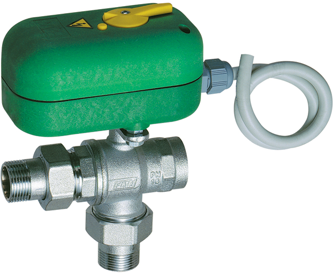 3-х ход. мот. зон. шар. кран (ВР-НР) 1", 220 В, 40 сек
