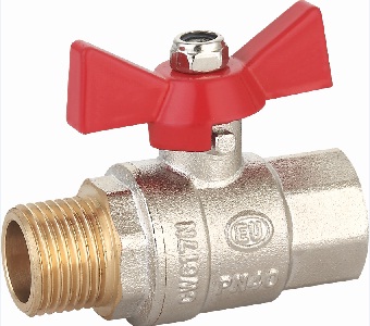 Кран шаровой (ручка-бабочка) 1/2" внутренняя - наружная резьба EU.ST1285030 12