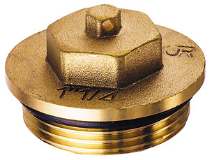 Латунная заглушка CR НР 1 1/2"
